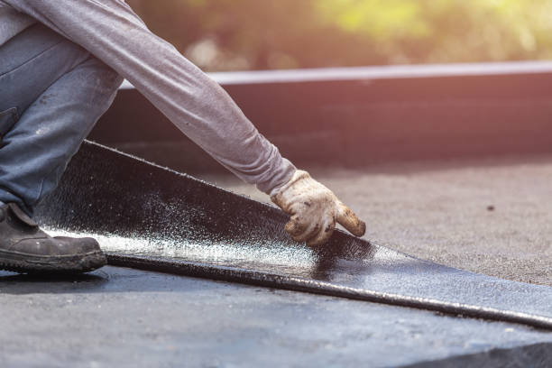 Professional Basement Waterproofing technician working in Waterville, OH